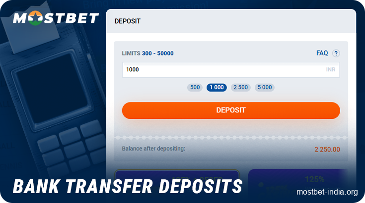 Payments at Mostbet India via bank transfers - guide